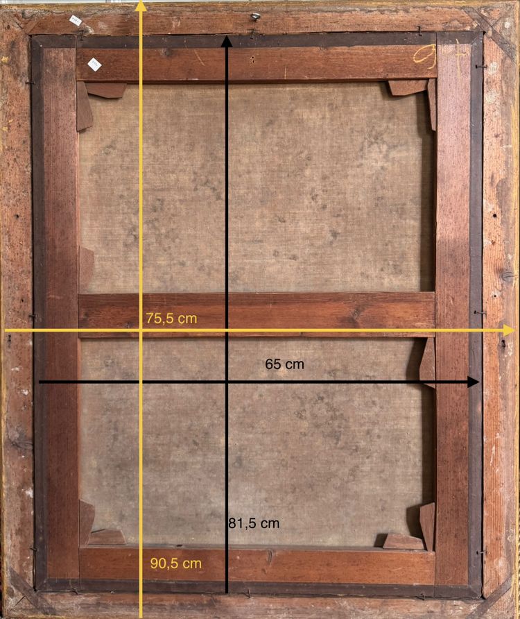 Large Pair of 18th century portraits 1750-1770