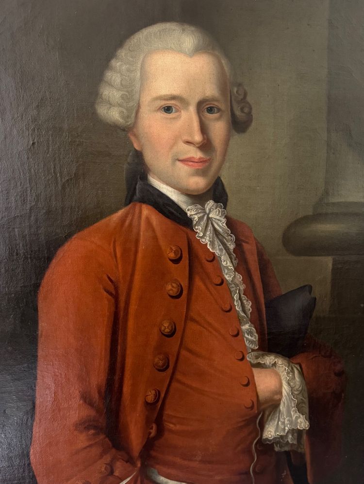 Large Pair of 18th century portraits 1750-1770