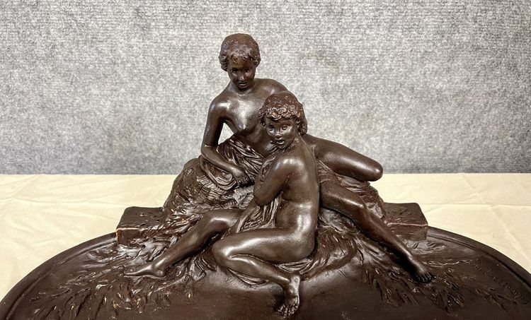 Sculpture ancienne de Joe DESCAMPS (1869 - 1950) : époque Art Nouveau