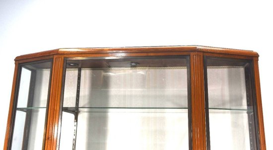 Showcase In Mahogany And Bronze Art Deco 3 Doors