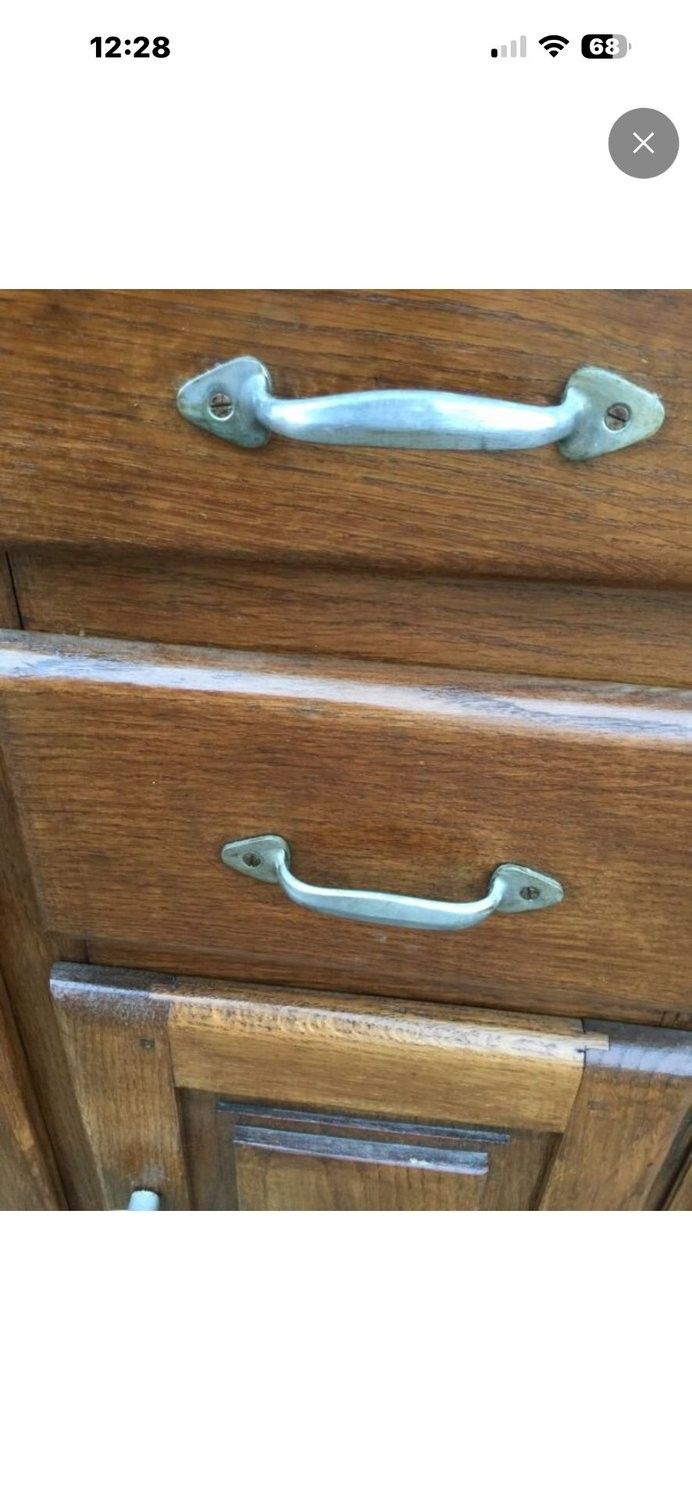 Mado Sideboard aus massiver Eiche – französischer Haushaltsstil der 1950er Jahre