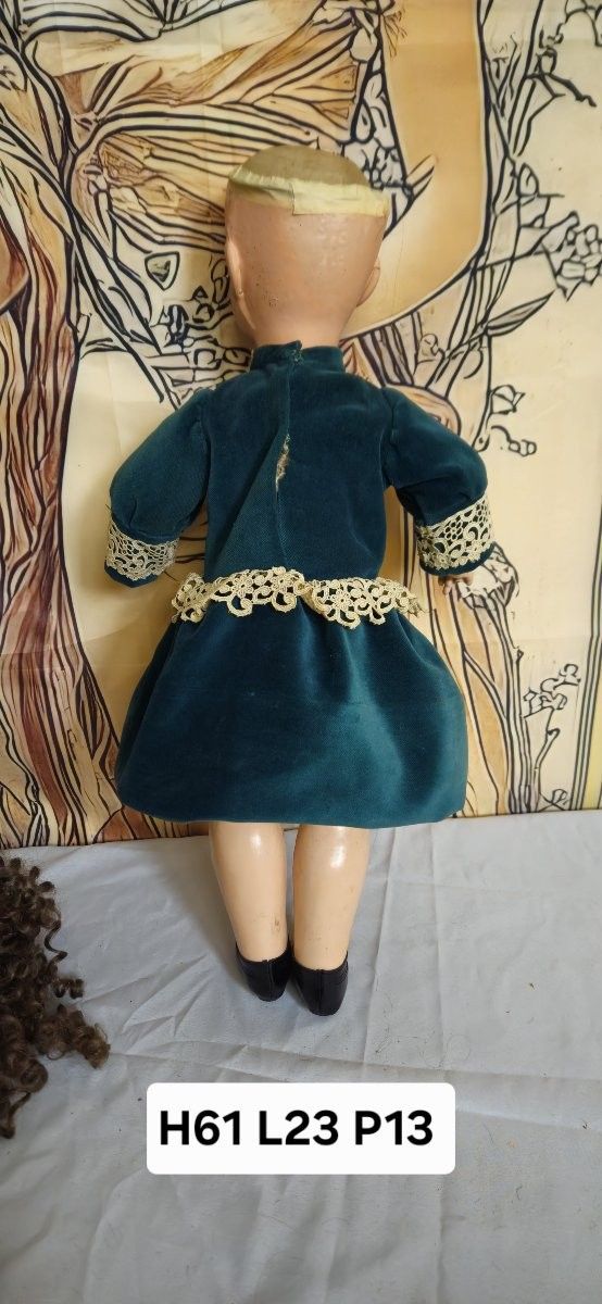 Large vintage Global Dolls doll – celluloid – 62 cm – sleeping eyes – circa 1960 –