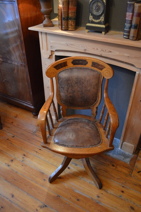 Fauteuil de bureau américain vers 1895