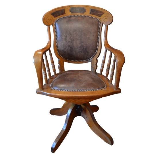 Fauteuil de bureau américain vers 1895
