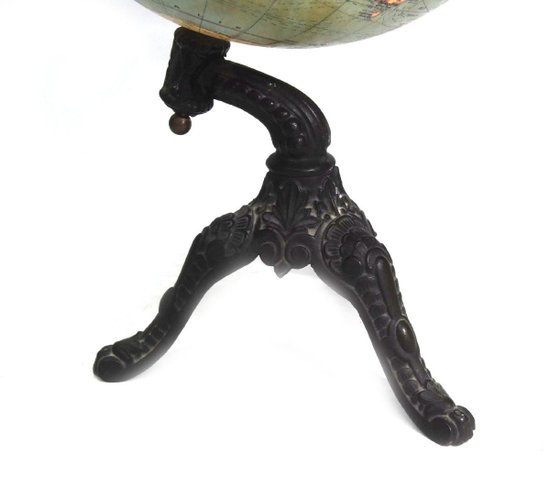 Globe Terrestre Ancien Socle Fonte Gerard Barrère Et Thomas Paris