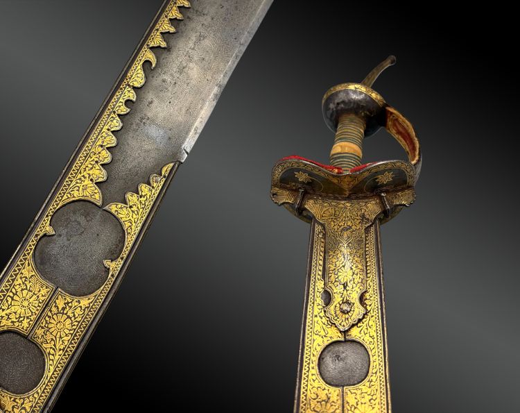 SCIABOLA INDIANA KHANDA DIRETTA CON SPALLA India, Punjab o Rajasthan, XIX sec.