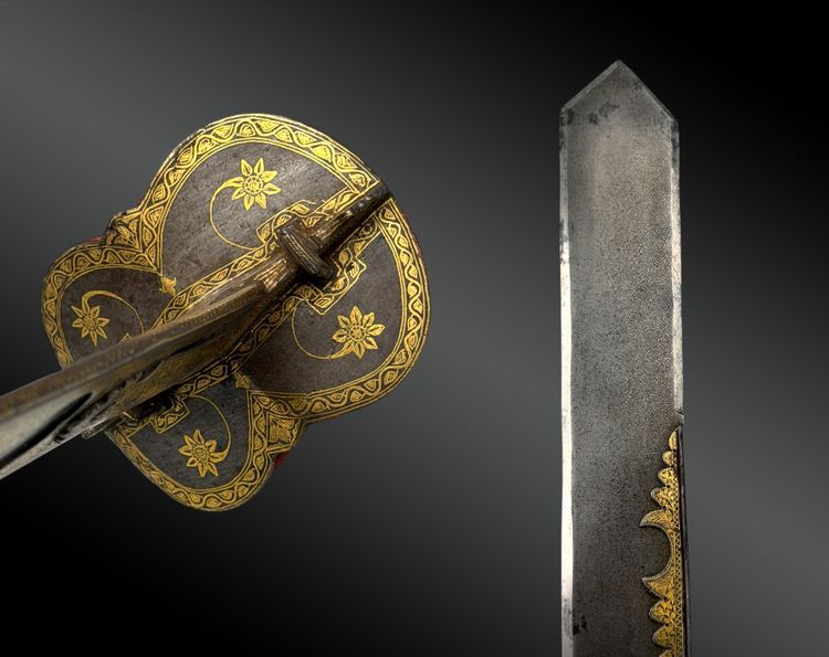 SCIABOLA INDIANA KHANDA DIRETTA CON SPALLA India, Punjab o Rajasthan, XIX sec.