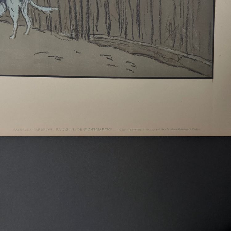 Litografia di Henri Rivière, Paesaggi parigini - Parigi vista da Montmartre