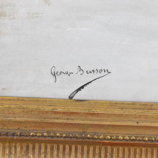 Le Cavalier Peinture De Georges Busson Début XXème