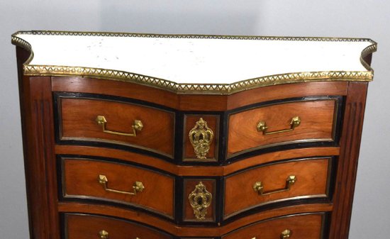 Semainier Louis XVI à 8 Tiroirs En Acajou