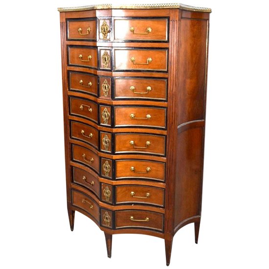 Weekly Louis XVI With 8 Mahogany Drawers