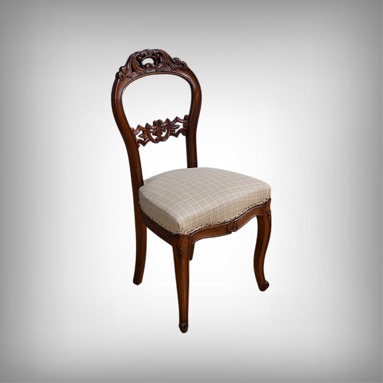 Set of 4 Mahogany Chairs, Napoleon III period - second half of the 19th century