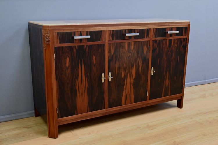 Mahogany and rosewood sideboard, Art Deco - 1940