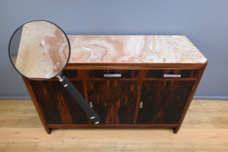 Mahogany and rosewood sideboard, Art Deco - 1940