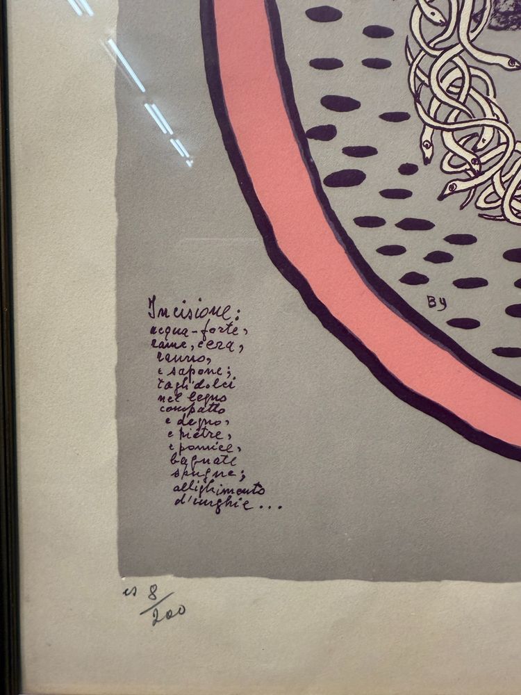 Farblithographie Giuseppe Viviani 8/200 Frontispiz 1962, 66x47cm