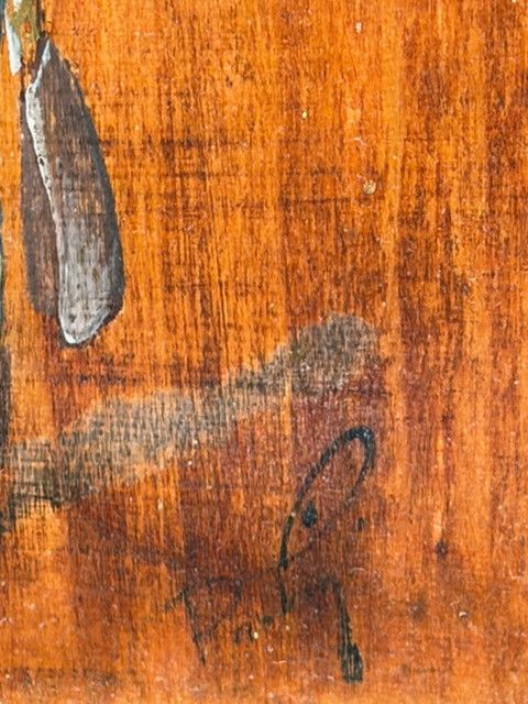 Wilder M. Darling (1856-1933) - Officer of the 4th Hussar Regiment - Painting on panel