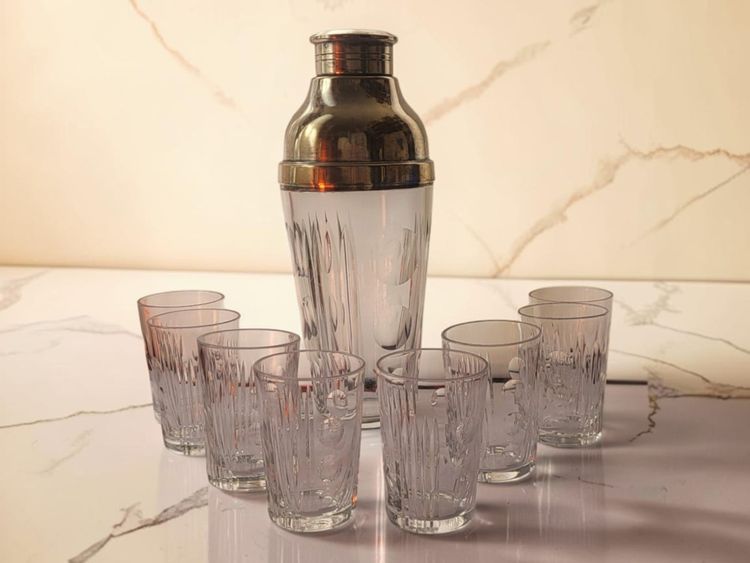 Sèvres crystal cocktail set, 1960s