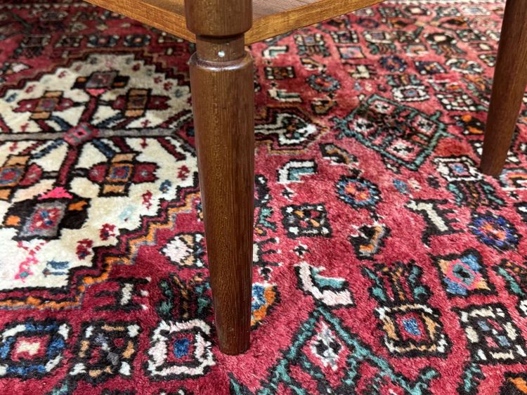 English coffee table from the 1970s in teak and iroko