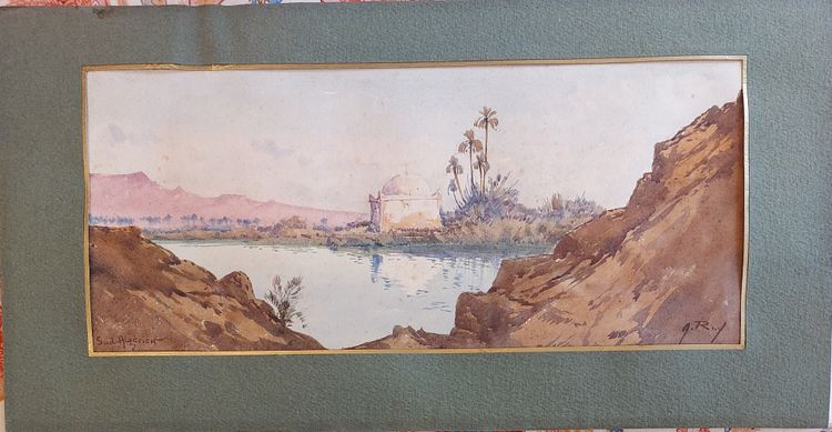 Alphonse Rey - (1865 - 1938) - Algeria meridionale - acquerello