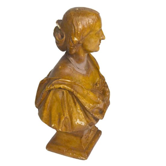 Il maresciallo Niel e sua moglie bussano in gesso di Adolphe Crauk