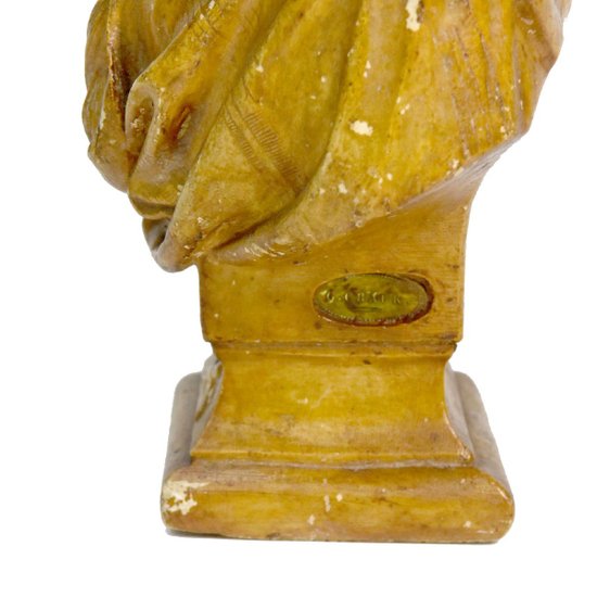 Il maresciallo Niel e sua moglie bussano in gesso di Adolphe Crauk