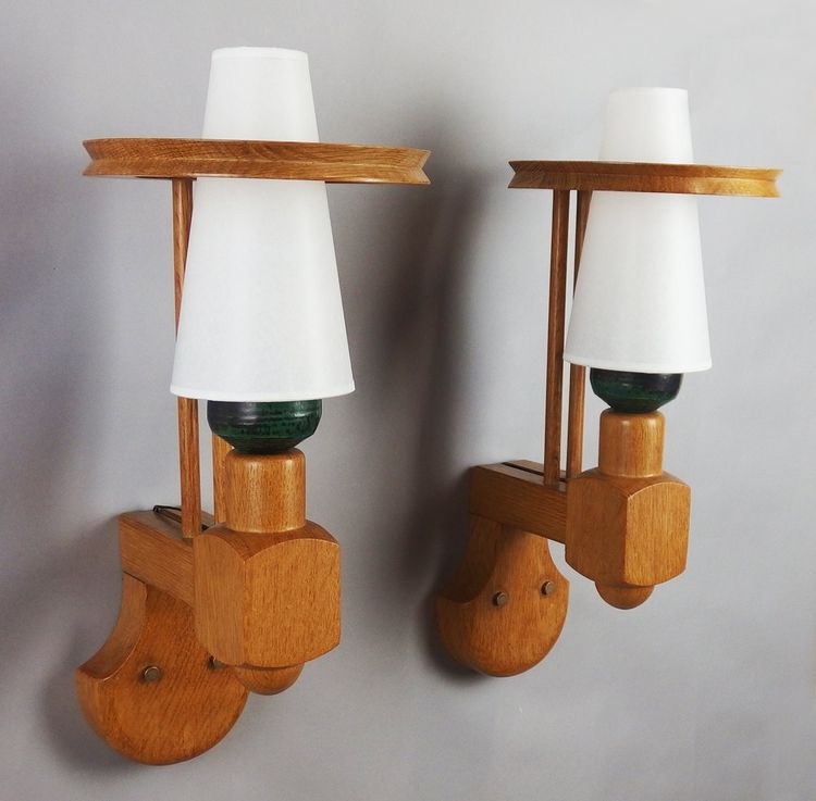 Pair of sconces by Guillerme and Chambron