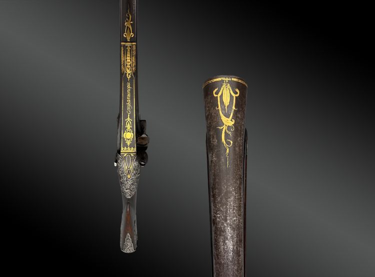 SILEX TROMBLON, ORIENTAL MARKET, MARKED CONSTANTINOPLE Europe early 19th century