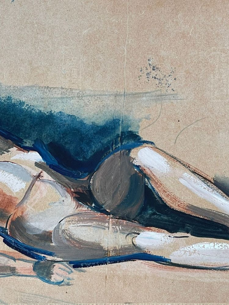 Henry de Waroquier (1881–1970) "Reclining Nude"