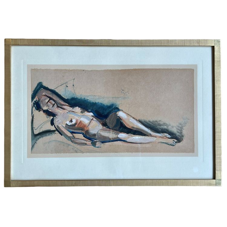  Henry de Waroquier (1881-1970) "Liegender Akt".