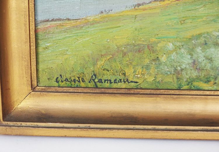 Tableau "Paysage du Sancerrois " par Claude Rameau