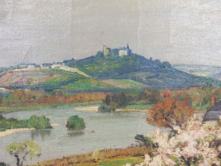Tableau "Paysage du Sancerrois " par Claude Rameau