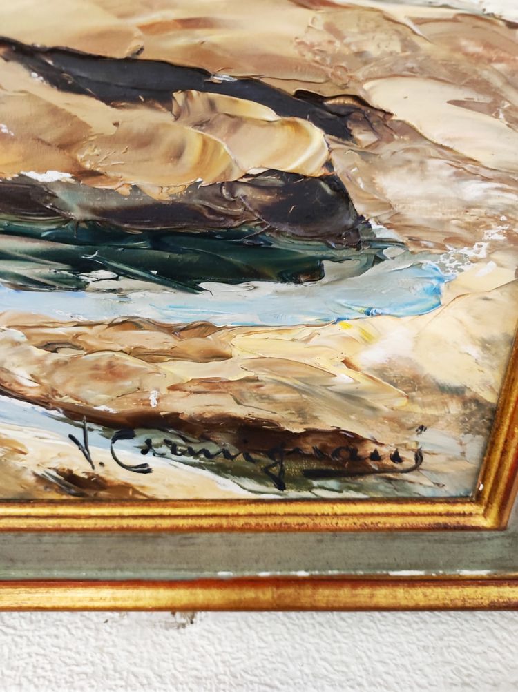 Tableau huile sur panneau