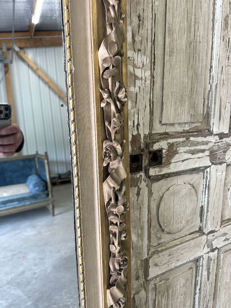 Louis XVI mirror, repainted circa 1850