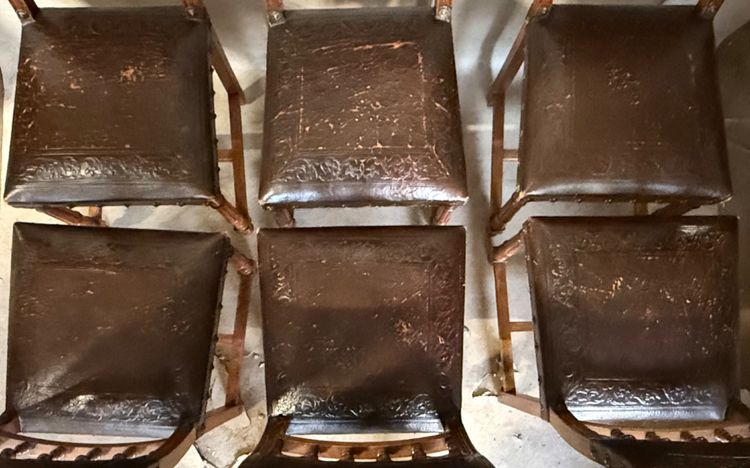 6 chaises henri II
