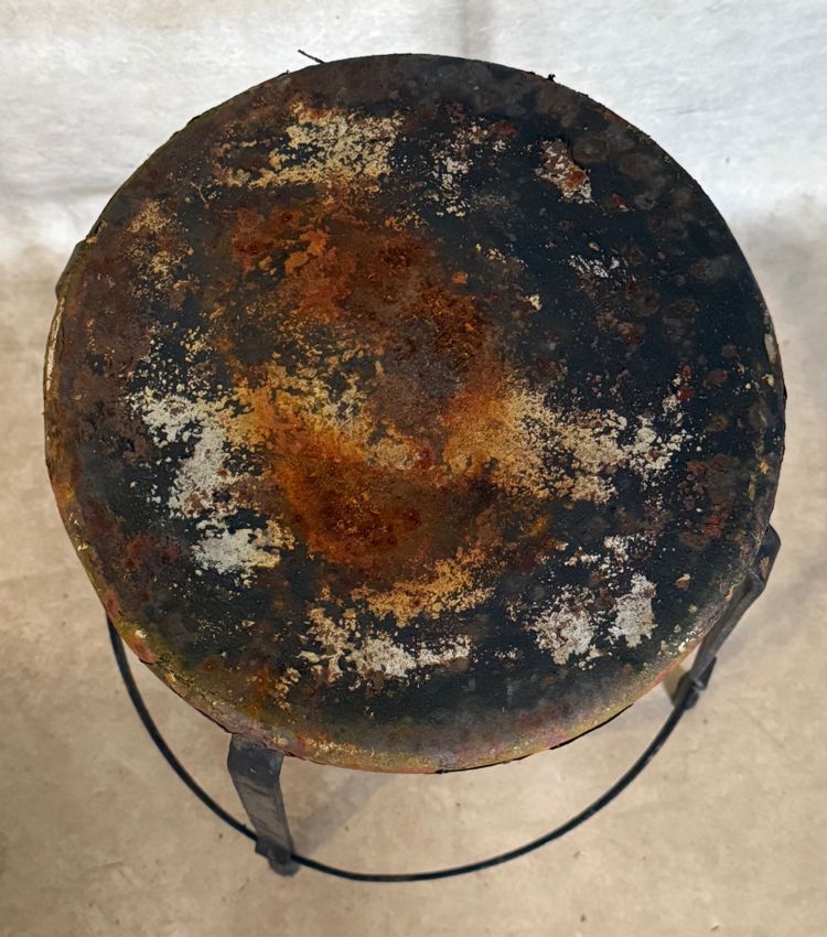 Tabouret métal rond