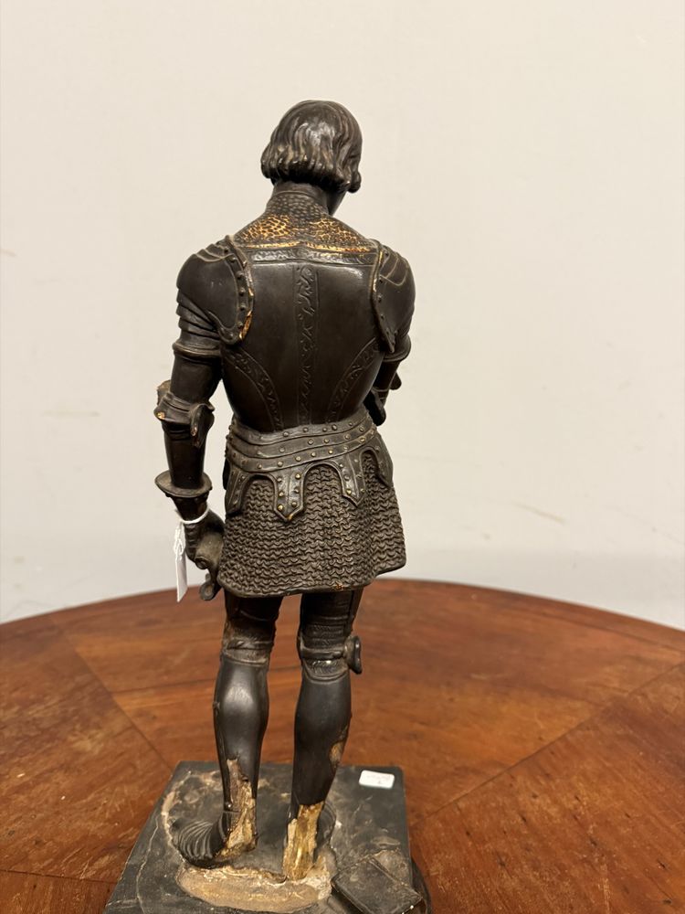 Antike Skulptur eines Ritters in Scaiola, Frankreich, 19. Jahrhundert, 41x14x14cm