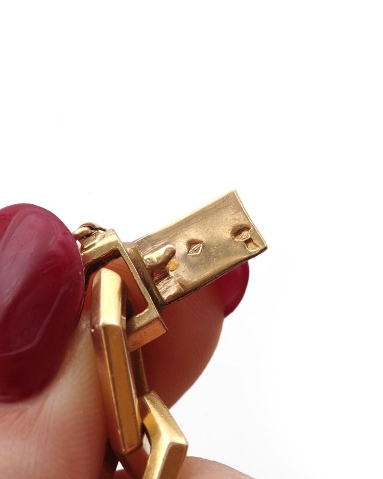 Bracciale a maglie smussate in oro massiccio 18k, bracciale a catena