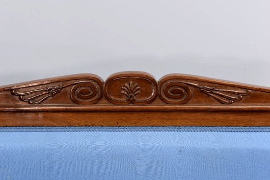 Schwanenbänke Mahagoni Restaurationsstil 19. Jahrhundert (Paar)
