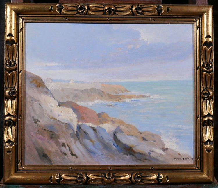 Maurice ROBIN 1884-1942 Belle-Ile-en-mer, paysage, 1934 tableau Bretagne marine mer
