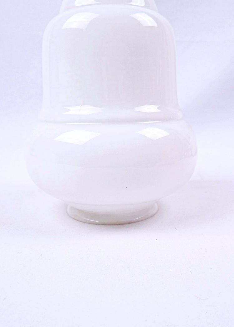 Space Age ceiling globe in vintage 1960s white glass