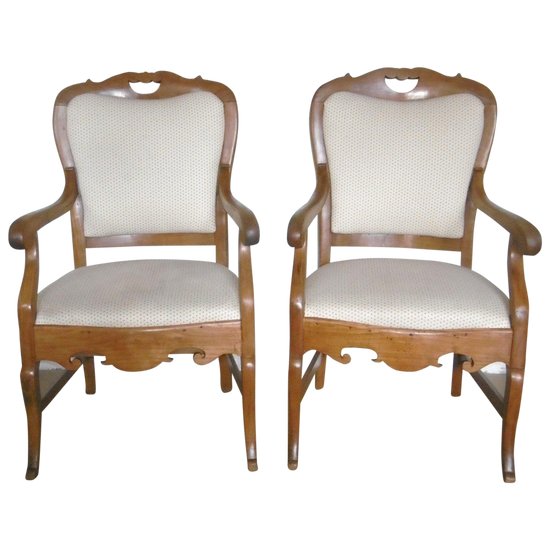 Paire de fauteuils XIXe