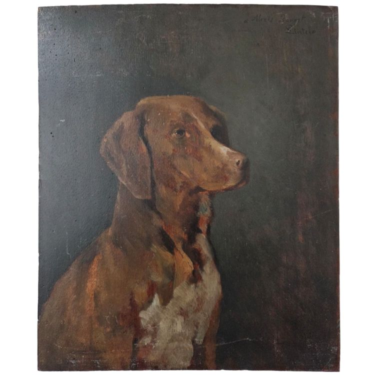 Portrait de chien_Ernest Rouart (1874 - 1942)