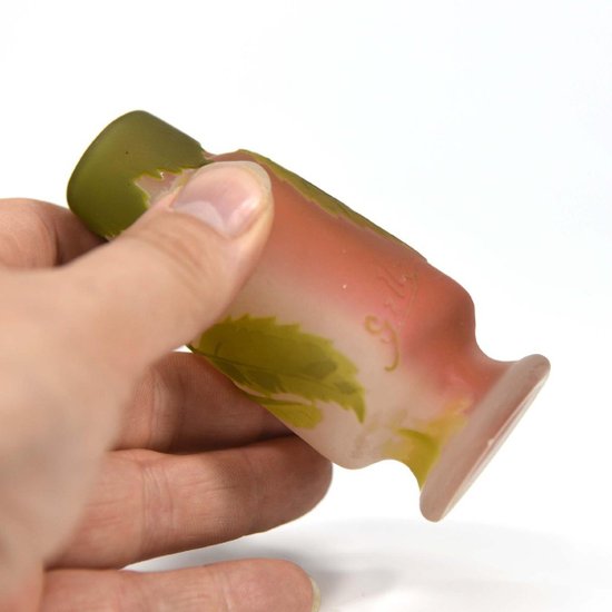 Vase Soliflore In Paste Of Glass Art Nouveau 1900 Emile Gallé
