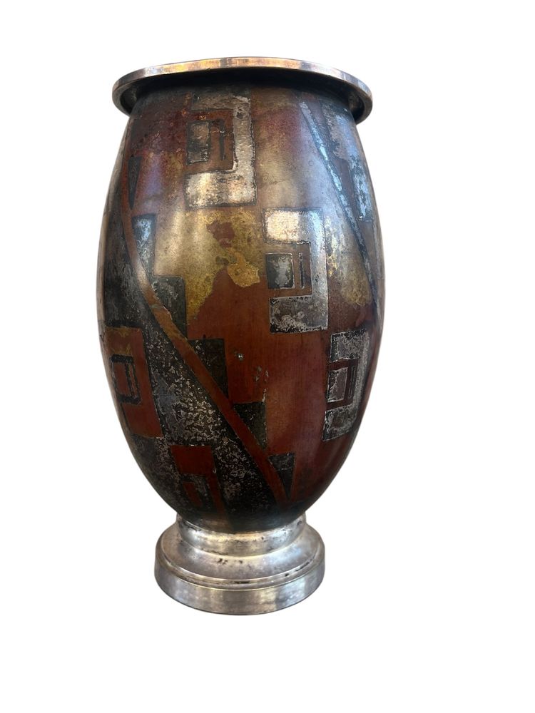 VASE AUS KUPFER - CHRISTOFLE / LUC LANEL - ART DECO - FRANKREICH - 20. JAHRHUNDERT