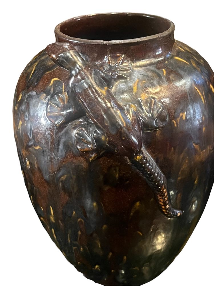 VASE - ART DECO - SALAMANDER - ST CLEMENT - FRANKREICH - XX ÈME