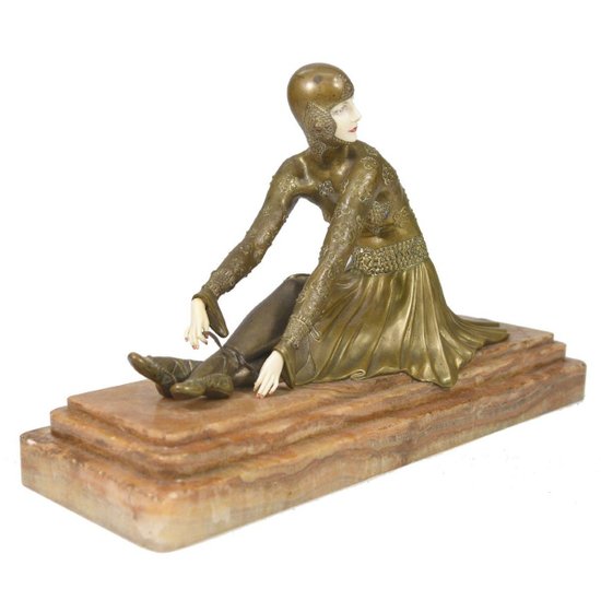 "Tanara" Chryséléphantine Danseuse de Chiparus 1930