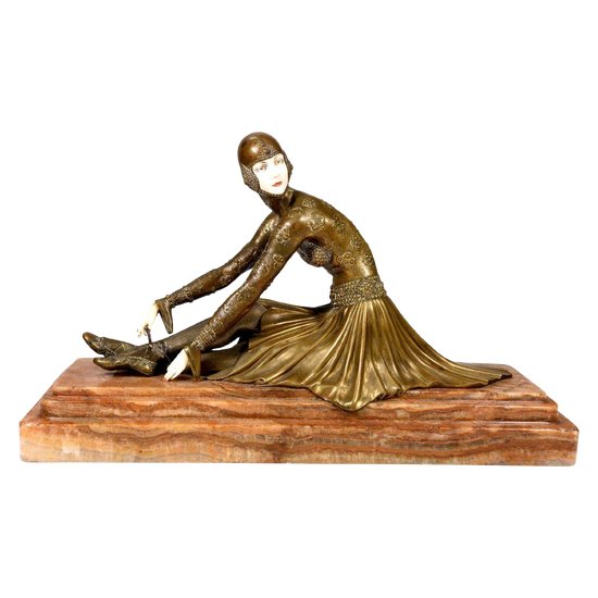 "Tanara" Chryséléphantine Danseuse de Chiparus 1930