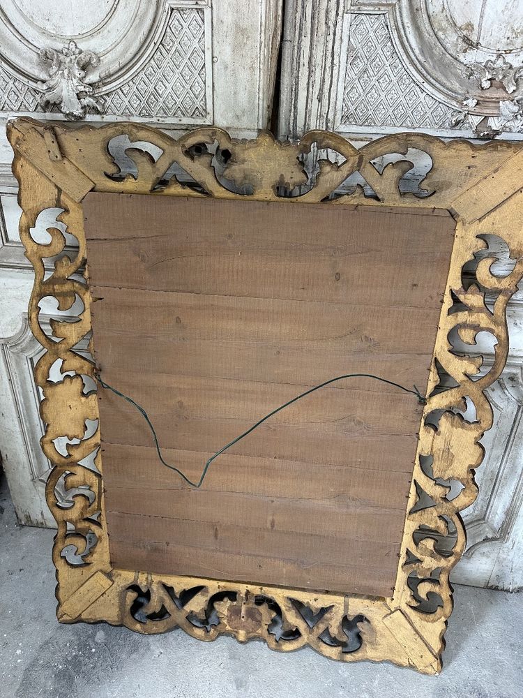 Louis XIV style gilded mirror 19th century