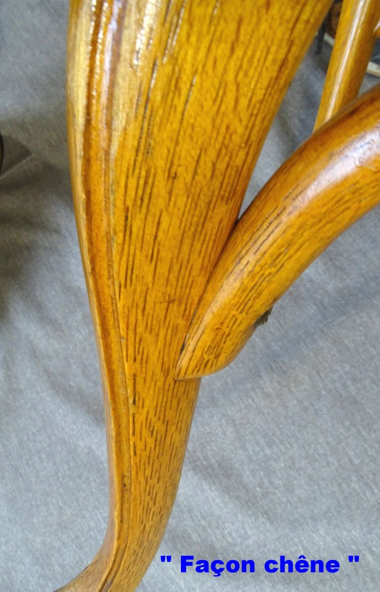 Fauteuil de bureau Bentwwod ,1905 par KOHN N°713 - no Thonet  -