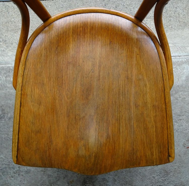 Fauteuil de bureau Bentwwod ,1905 par KOHN N°713 - no Thonet  -